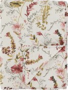 Pilota crem, din bumbac, model floral, 180x130cm, Aix