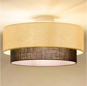 Brilagi - Plafonieră LED BOHO STYLE 1xE27/15W/230V Ø 40 cm crem/maro