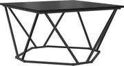 vidaXL Masă de cafea Stejar Negru 80 x 80 x 45 cm