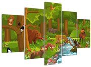 Tablou pentru copii cu animale (150x105 cm)