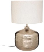 Lampa cu abajur Kais bej, baza metalica, inaltime 52 cm