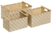 Coșuri de depozitare 3 buc. din material textil – Casa Selección