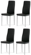 Set de scaune de sufragerie DCL-377 BK, 4 buc.