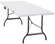 Masa gradina/bufet/camping Pliabil Alb 183 x 76 cm