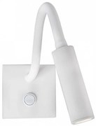 Aplica LED cu spot directionabil design minimalist Madison alba NVL-8128202