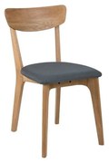 Scaune de dining gri/în culoare naturală 2 buc. tapițate Taxi – Actona