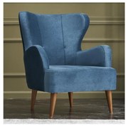 Fotoliu cu aripi NEKO, albastru