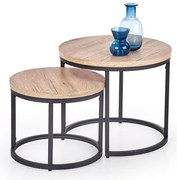 Set de mese de cafea FALKEN cu decor stejar San remo