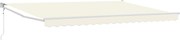 vidaXL Cort electric retractabil Crem 4 x 2 m