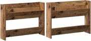 vidaXL Dulap pentru pantofi cu raft 2 pcs Lemn vechi 80 x 18 x 60 cm