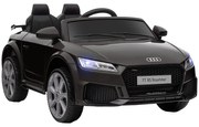 HOMCOM Masina Electrica pentru Copii AUDI TT, Auto Electrica pentru Copii 3-5 Ani cu Telecomanda, USB, Portiere care se deschid si Faruri LED, Negru