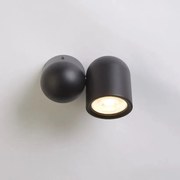 Aplica cu spot directionabil Perla, negru