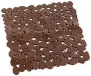 Covor antiderapant patrat 54x54cm din PVC maro AWD02090811