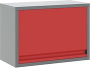 vidaXL Dulap pentru unelte cu depozitare Roșu și gri 50 x 25 x 35 cm