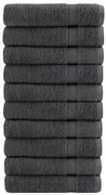 vidaXL Prosoape de mâini SOLUND 10 buc. antracit 50x100 cm 600gsm