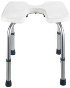 Scaun pentru duș Wenko Hygienic Stool White, 53 x 46 cm