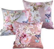 decoDoma Set de 3 feţe pernuţe HARLOW, 45 x 45 cm