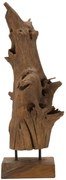 Sculptură Akar din Teak Reciclat, 23x27x64 cm, Mauro Ferretti