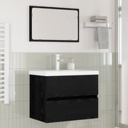 vidaXL Set de mobilier pentru baie Pe perete 3 pcs stejar artizanal