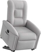 vidaXL Scaun înclinabil vertical din țesătură gri nor