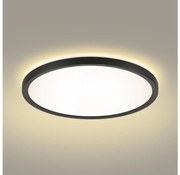 Plafonieră LED dimabilă ULTRA SLIM LED/24W/230V d. 42 cm negru + telecomandă