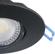 Eglo 300189 - Set 5x spoturi LED încastrate GEDREZ, 4,9 W, 230 V, Ø 9 cm, negru