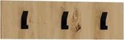Cuier CLIF W-50, stejar artisan, PAL laminat, 50x15 cm