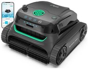 Robot curatare piscine fara fir Wybot S2, 91W, Pentru pana la 300 m², SMART, 3 moduri, Auto-parcare, Auto-revers, IPX8, Gri