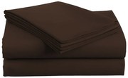 Cearsaf din bumbac LUX maro inchis 220x240 cm