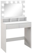Oglindă LED, Toaletieră cu sertare | Aosom Romania