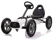 Baby Mix Kart cu pedale pentru copii Go-kartBuggy, alb