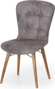 Scaun living tapitat gri Beluga Homs