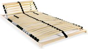 vidaXL Bază de pat cu șipci, 28 șipci, 7 zone, 80 x 200 cm