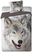 SDS Lenjerie de pat din bumbac - Lup - 140 x 200 cm - Faro