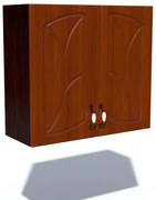 Corp superior 80. cu 2 usi Zebra MDF frunza cedru