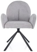Scaun Planet Raven gri 06/negru