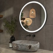 Oglindă LED cu ramă pentru baie C1