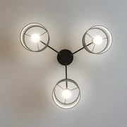 Lustră aplicată ALBA 3xE27/15W/230V gri