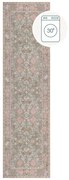 Covor tip traversă verde deschis lavabil 60x230 cm Una Floral – Flair Rugs