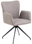 Set de scaune de sufragerie gri 2 buc. tapițat Laura – Actona