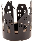 Sfeșnic din metal cu model de Crăciun Houses – Dakls