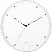 Ceas de perete Karlsson 5940WH de design 40 cm, alb
