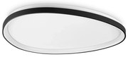 Plafoniera LED design circular Gemini pl d081 on-off 2700k negru
