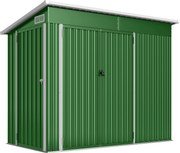 Outsunny Șopron de grădină exterior 2,7 m² 234x132x185 cm cu trei uși, încuietoare și fante de ventilație, verde | Aosom Romania
