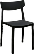 Set 4 scaune METRO -POLIPROPILENA-HORECA - NEGRU