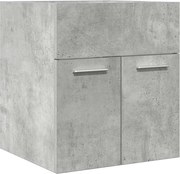 vidaXL Dulap de chiuvetă baie, gri beton 41x38,5x46 cm lemn prelucrat