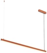 Lustra suspendata LED, 120cm, Otel, Teracota, MIAMI