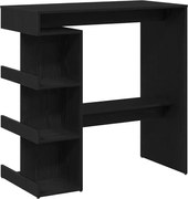 vidaXL Masă de bar Stejar Negru 100 x 48 x 101,5 cm Lemn compozit