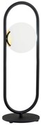 Veioza, lampa de masa design modern Rovetto negru
