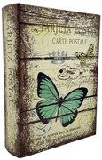 Cutie tip carte BUTTERFLY, 13x4x19cm, Lemn